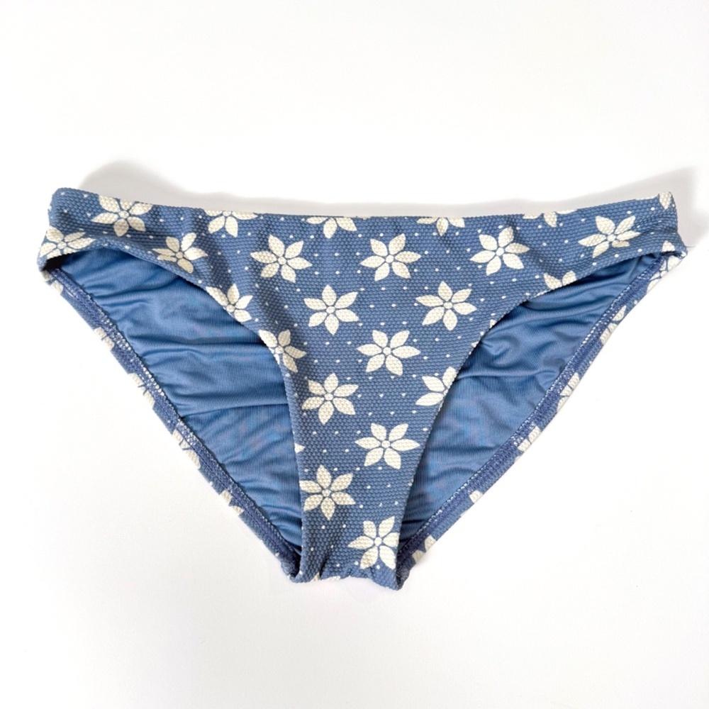 🌼 Billabong x Wrangler Sweet Country Lowrider Bikini Bottom Blue Floral M / S